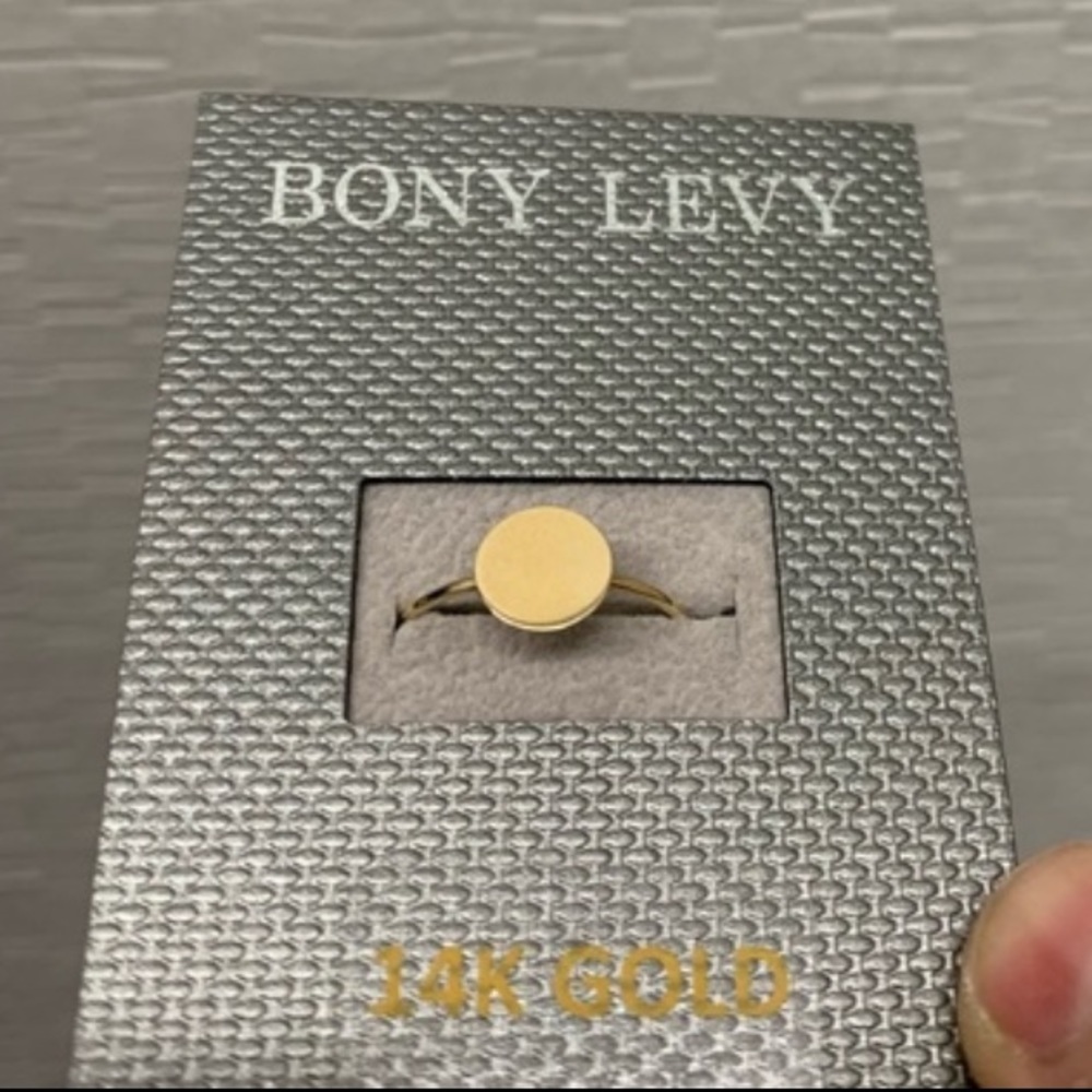 BONY LEVY 14K Yellow Gold Circle Ring - Picture 3 of 15